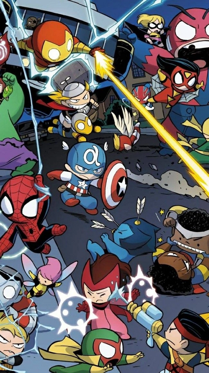 Ảnh Marvel chibi hài hước đẹp mắt