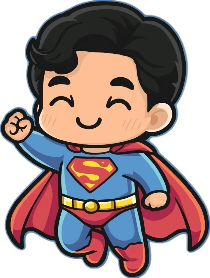 Ảnh Superman chibi cực ngầu đáng yêu