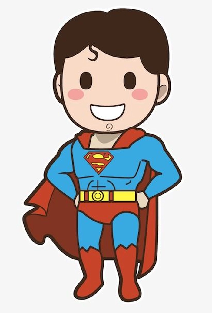 Ảnh Superman chibi cute hài hước