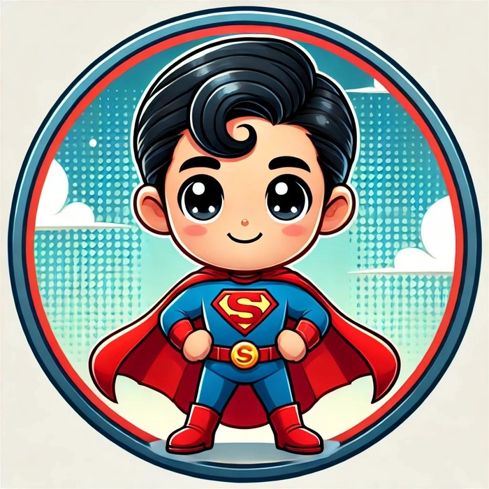 Ảnh Superman chibi độc lạ và cute