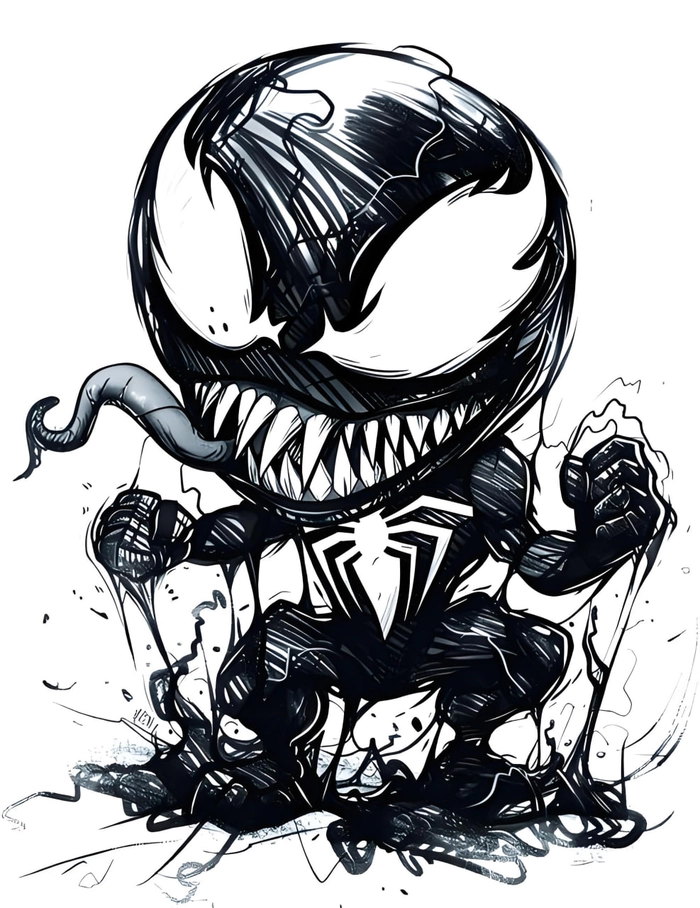 Ảnh Venom chibi ngầu