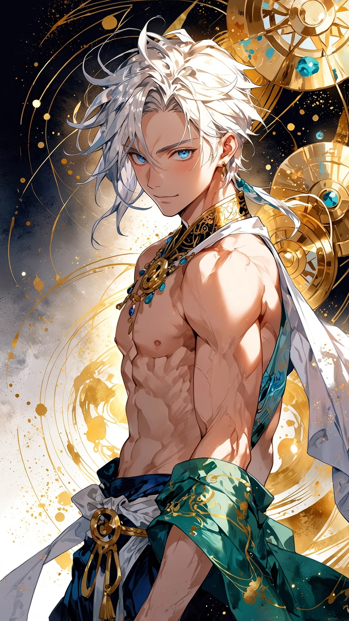 Ảnh anime nam tóc trắng lạnh lùng