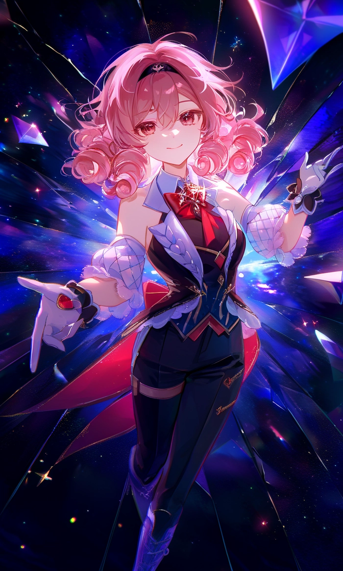 Ảnh anime nữ tóc hồng quyến rũ