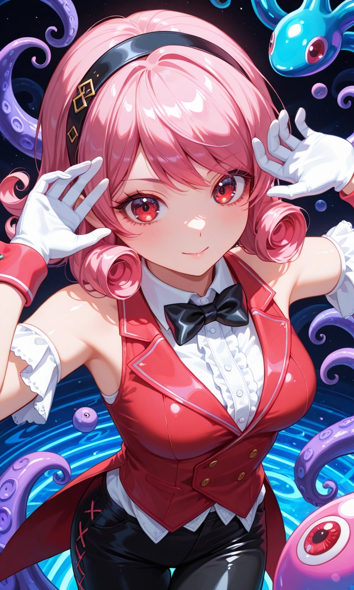 Ảnh anime nữ tóc hồng trong sáng