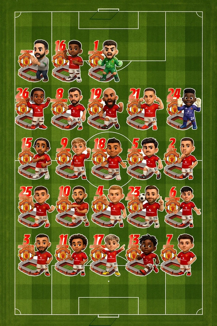 Ảnh chibi Manchester United phong cách