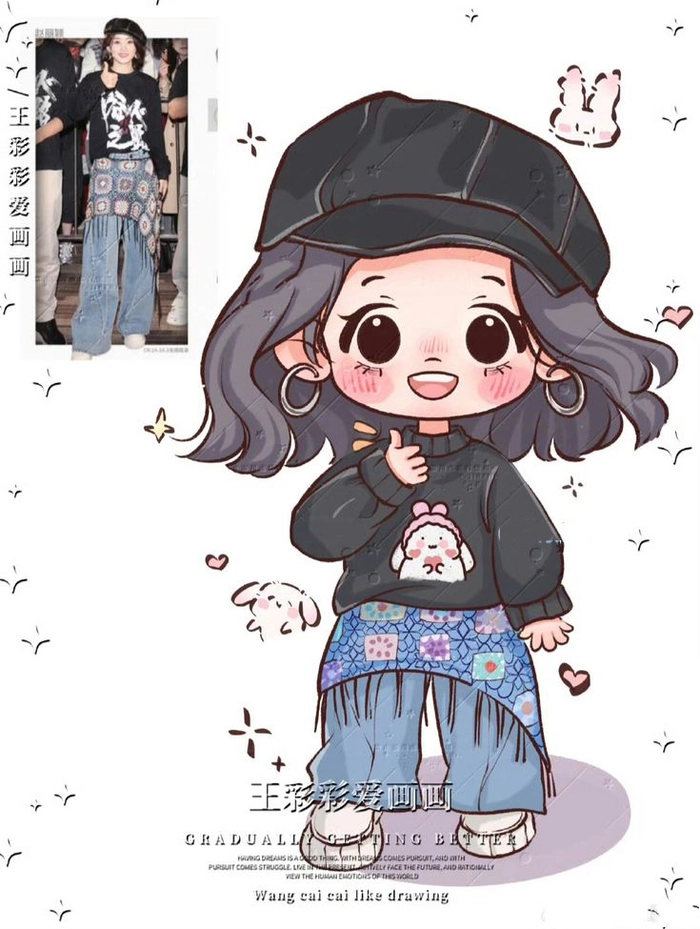 Ảnh chibi Triệu Lệ Dĩnh ấn tượng
