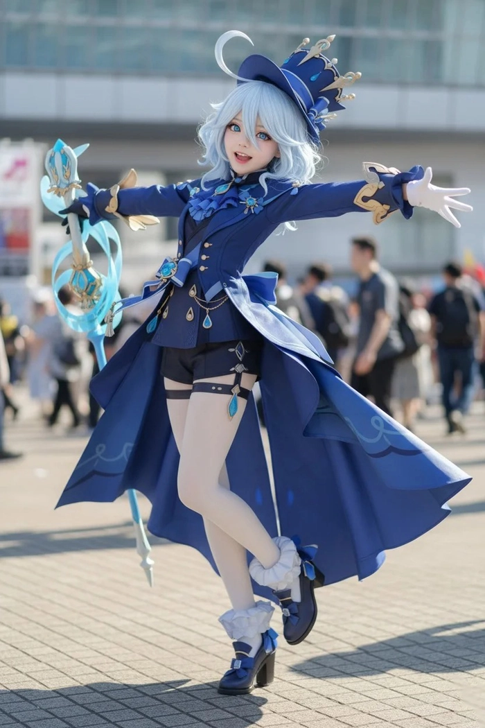 Ảnh gái xinh cosplay Genshin hút mắt
