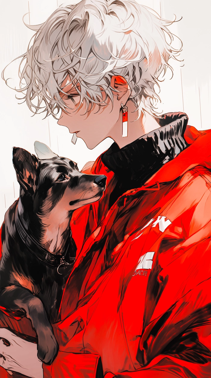 Ảnh nam anime tóc trắng siêu cuốn hút