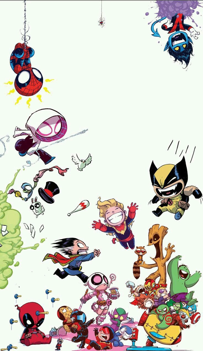 Ảnh siêu anh hùng Marvel chibi đáng yêu