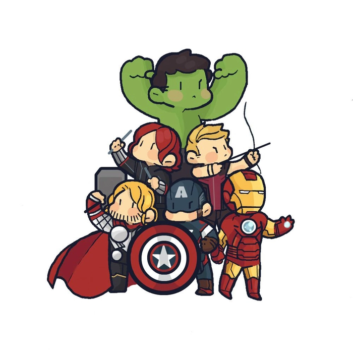 Ảnh siêu anh hùng Marvel chibi đẹp sáng tạo