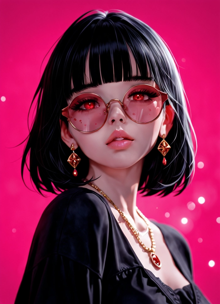 Anime buồn nữ tóc ngắn trầm lắng