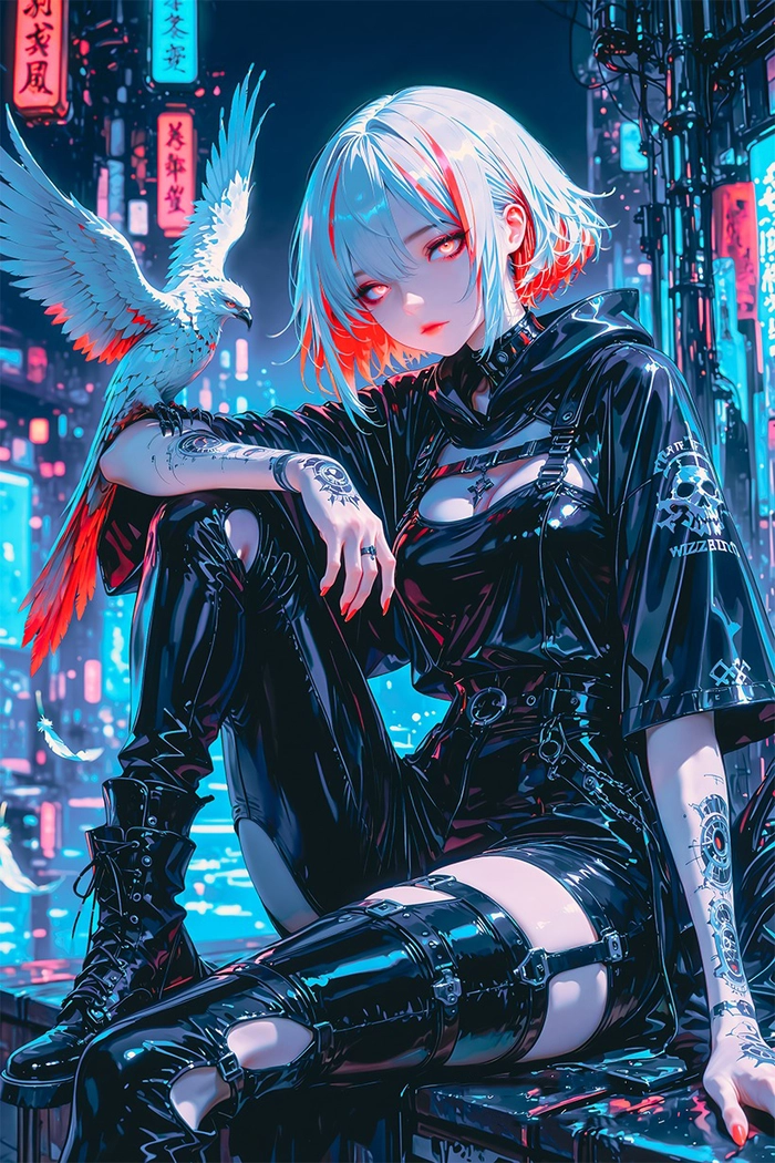 Anime nữ tóc ngắn lạnh lùng bí ẩn