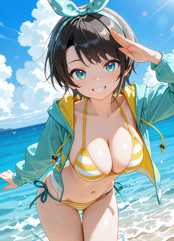 Avatar anime nữ tóc ngắn dễ thương xinh đẹp