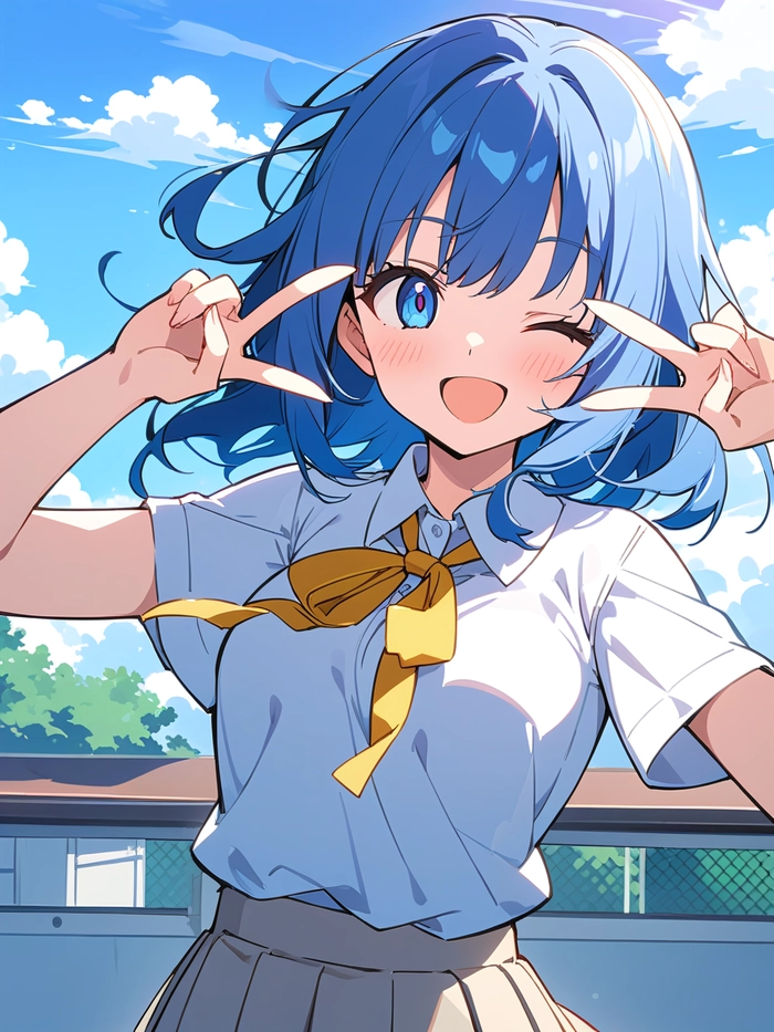 Avatar anime nữ tóc ngắn dễ thương