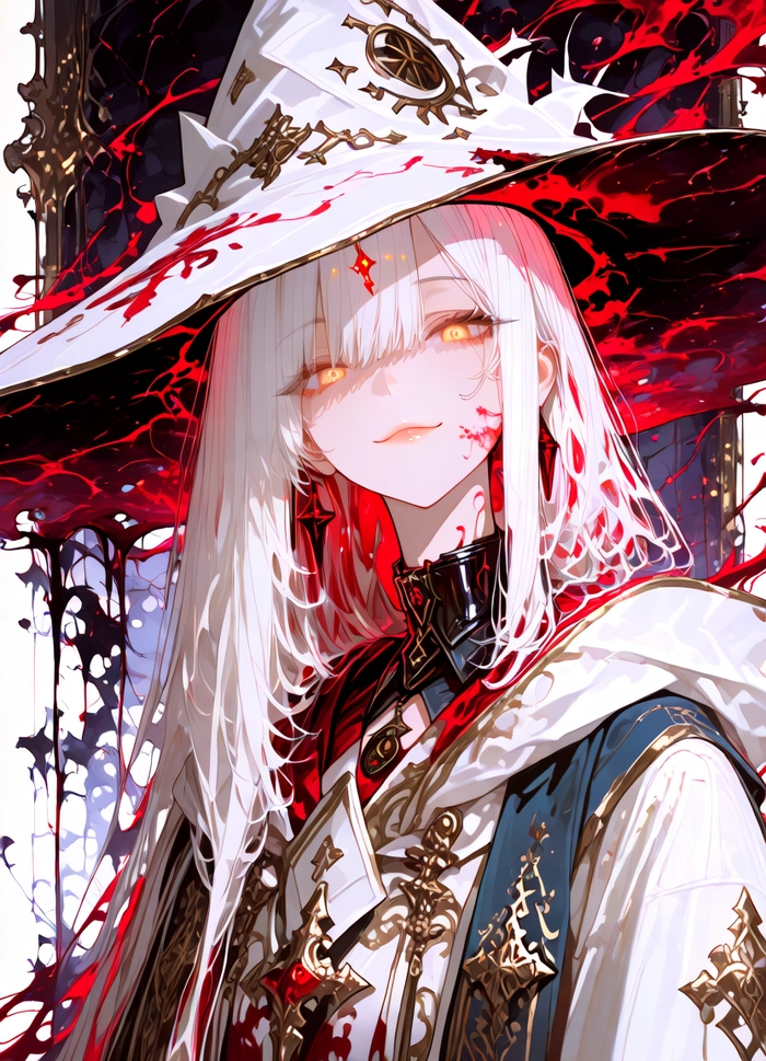 Avatar anime nữ tóc trắng đẹp tinh khôi