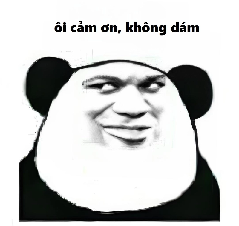 Bộ meme gấu trúc đa tạ ngộ nghĩnh