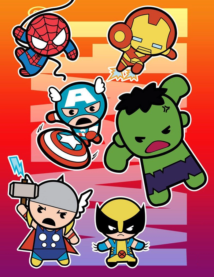 Bộ sưu tập ảnh Marvel chibi cute
