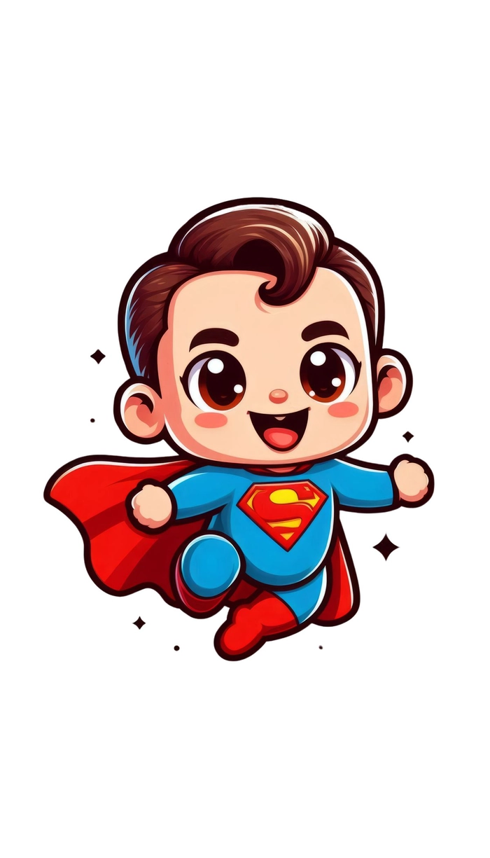 Chibi Superman cực dễ thương sáng tạo