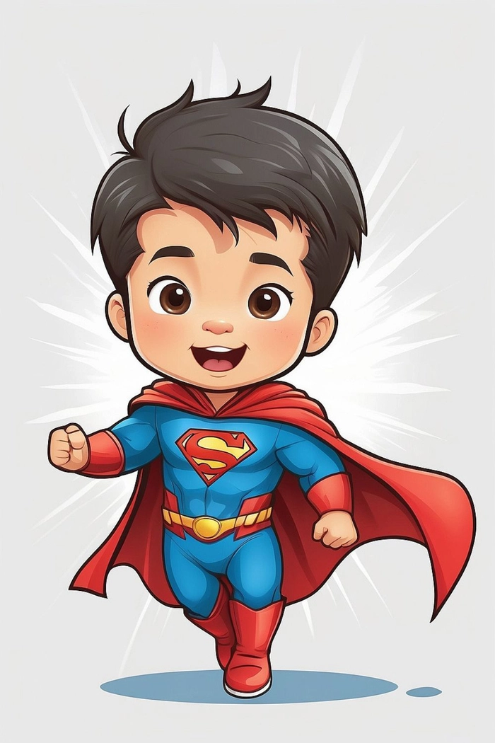 Chibi Superman đáng yêu được yêu thích