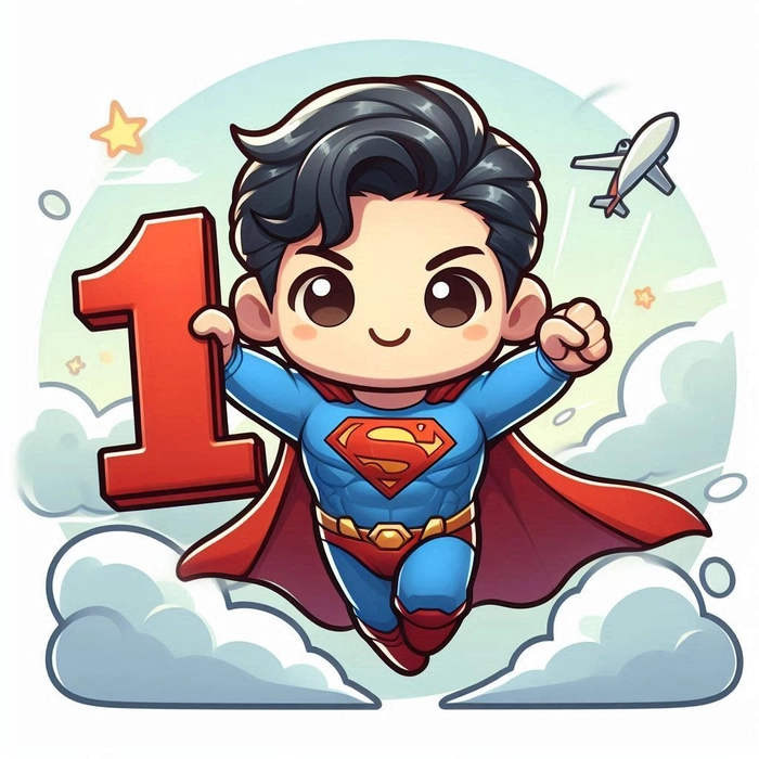 Chibi Superman dễ thương đáng nhớ
