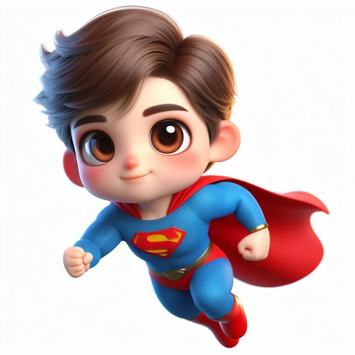 Chibi Superman đẹp mắt dễ thương