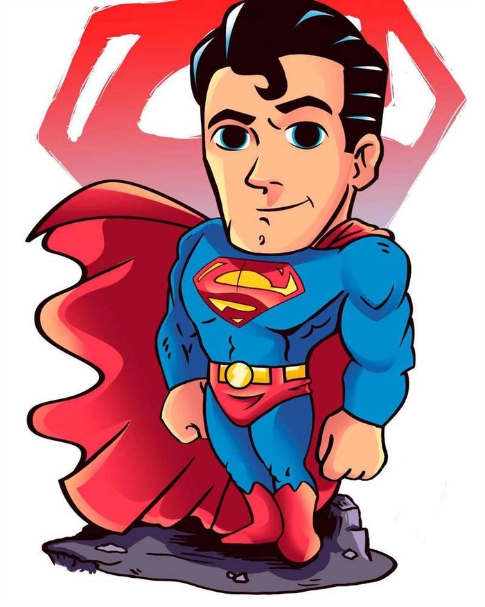 Chibi Superman hài hước dễ thương