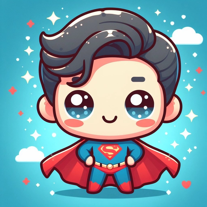 Chibi Superman ngộ nghĩnh cực cute