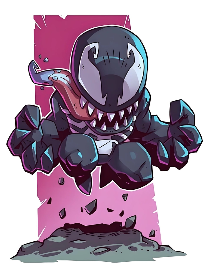 Chibi Venom dễ thương
