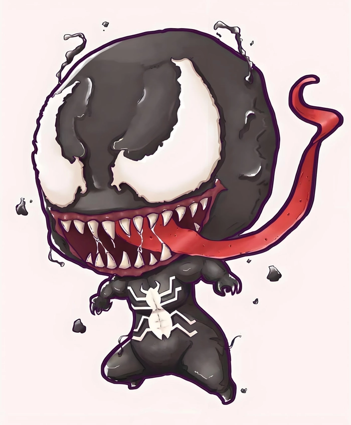 Chibi Venom ngộ nghĩnh