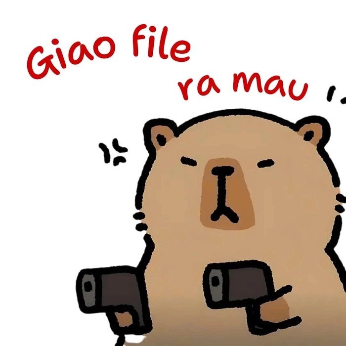 Con capybara meme cute siêu dễ thương