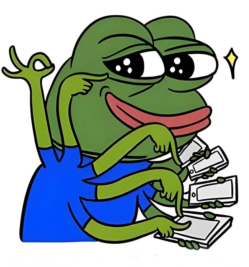 Ếch Pepe meme biểu cảm vui nhộn