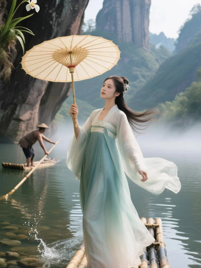 Gái xinh Trung Quốc cổ trang đẹp tựa tranh vẽ