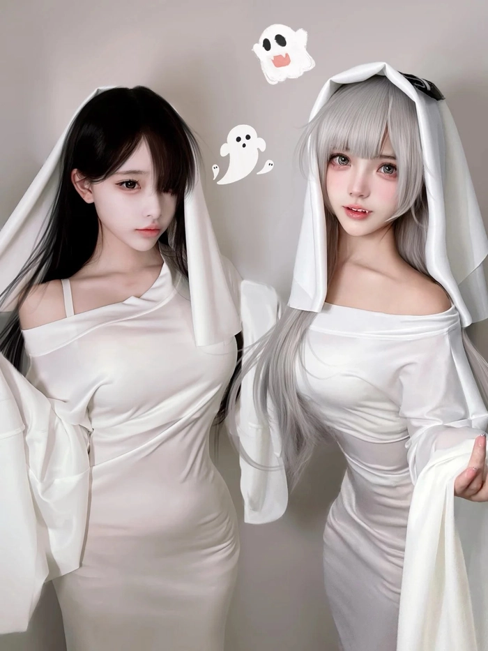 Gái xinh cosplay ma nữ đẹp dịu dàng