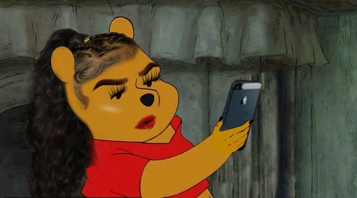Gấu Pooh meme hot trend siêu lầy
