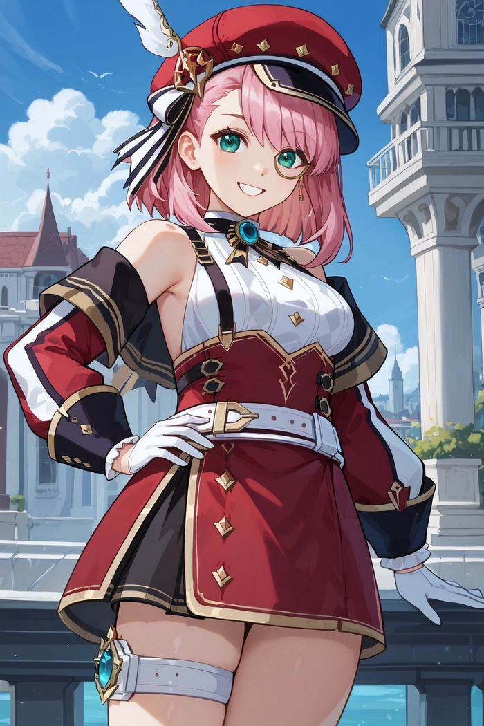 Genshin Impact Charlotte ảnh anime cực nét