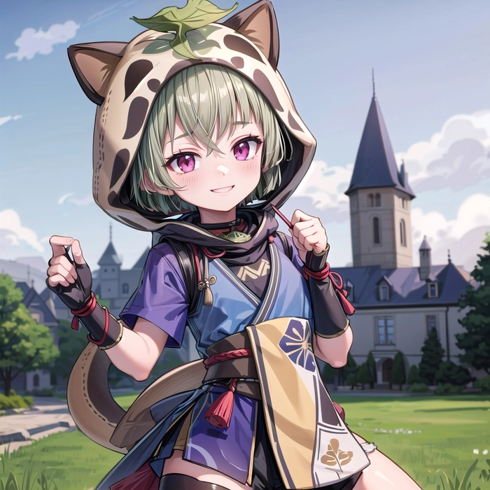 Genshin Impact Sayu chibi đáng yêu