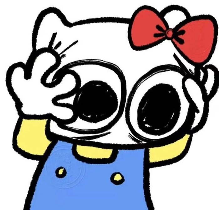 Hello Kitty sticker meme dễ thương