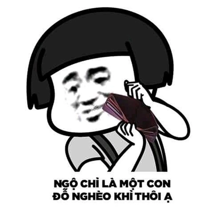 Hết tiền meme hài hước
