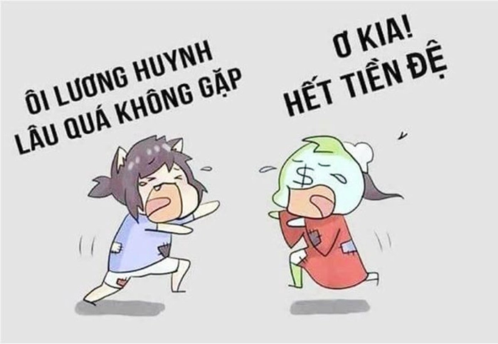 Hết tiền meme vui nhộn