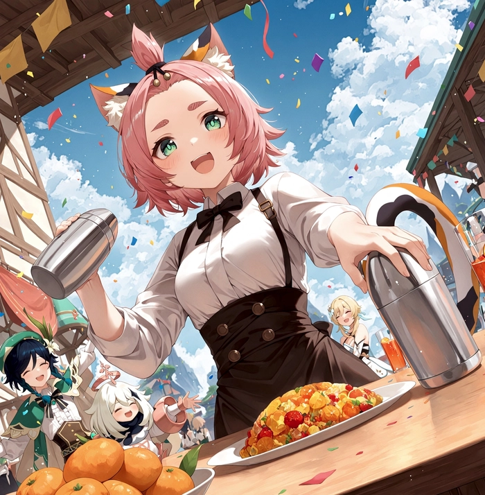Hình Diona Genshin anime ấn tượng