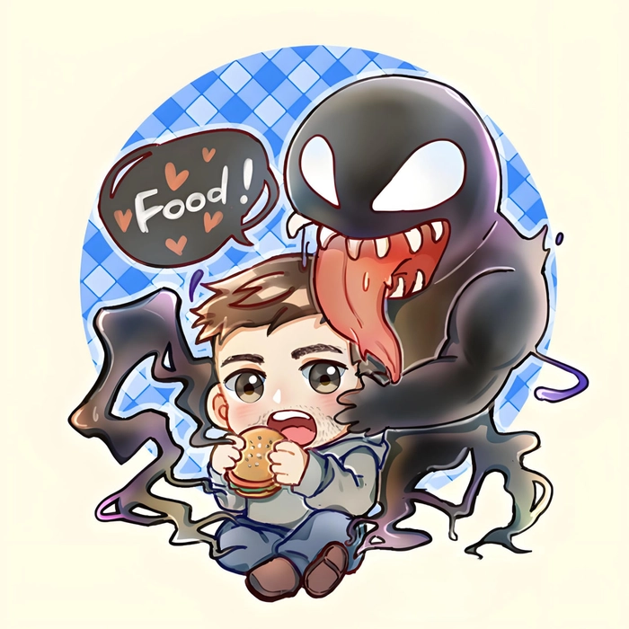 Hình Venom chibi cute