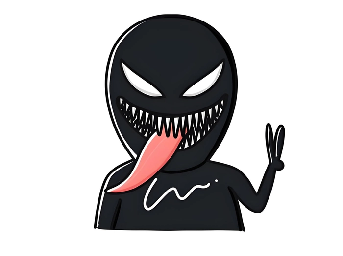 Hình Venom chibi siêu cute