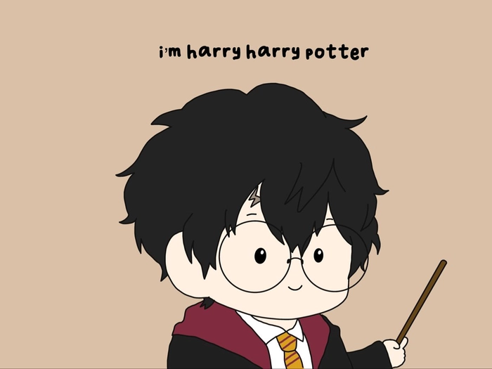 Hình ảnh Harry Potter anime chibi