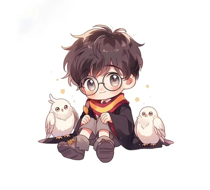 Hình ảnh Harry Potter chibi cute đáng yêu
