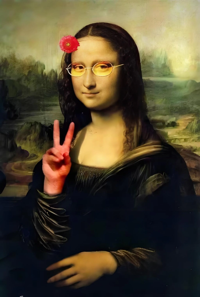 Hình ảnh Mona Lisa chế siêu độc lạ
