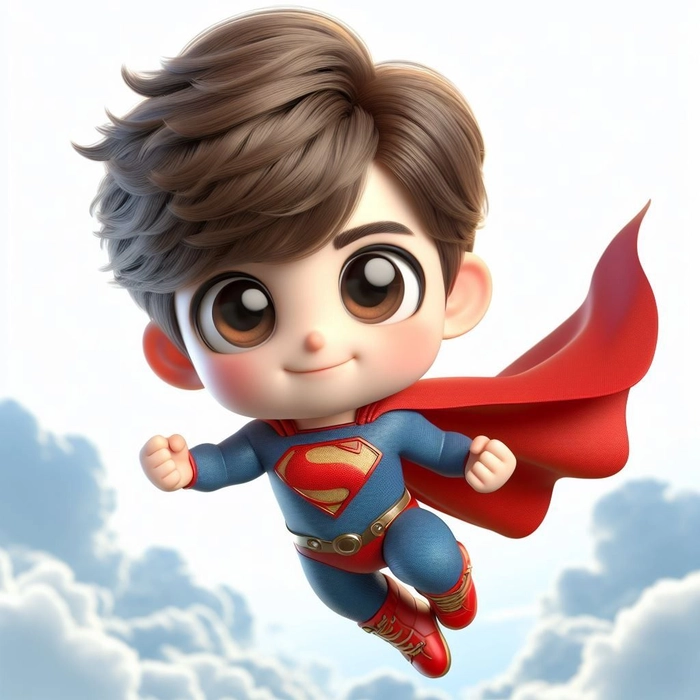 Hình ảnh Superman chibi cute cực chất