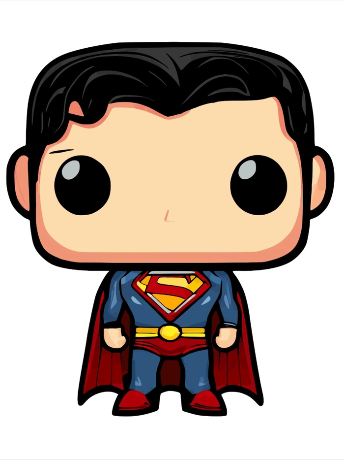 Hình ảnh Superman chibi đáng yêu ngộ nghĩnh
