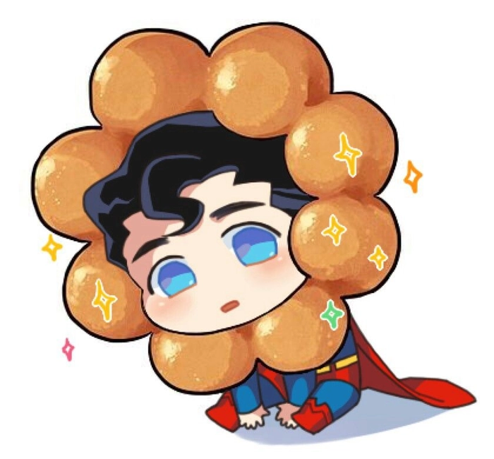 Hình ảnh Superman chibi dễ thương tinh nghịch