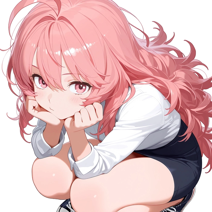 Hình ảnh anime nữ tóc hồng cute