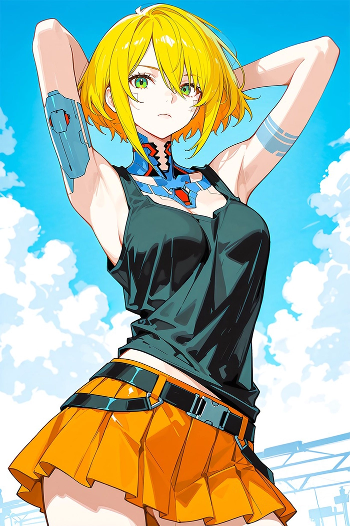 Hình ảnh anime nữ tóc ngắn cá tính